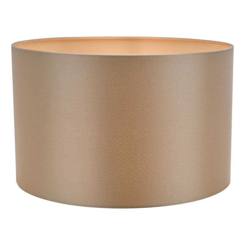 Dar Lighting Lyris Taupe Cotton Drum Shade 40cm 40cm • LYR1629