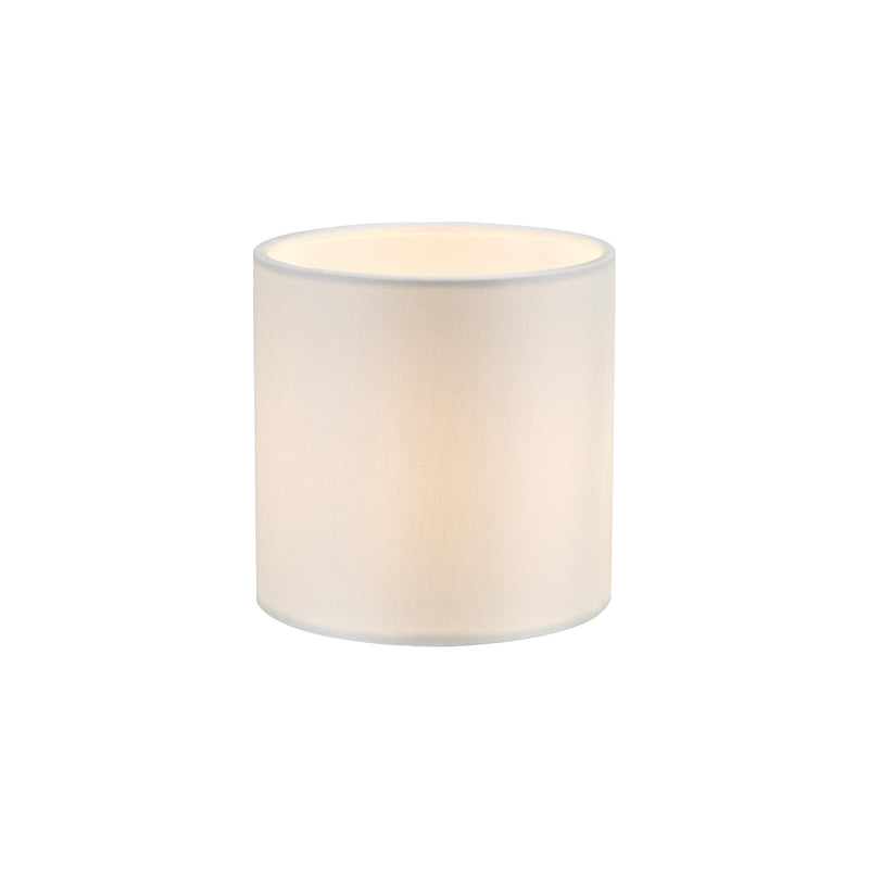 Dar Lighting Lyris Ivory Cotton Drum Shade 12cm 12cm • LYR2615
