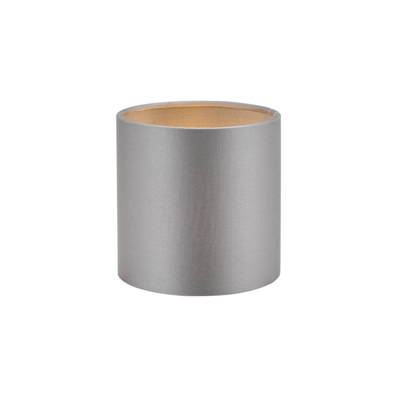 Dar Lighting Lyris Grey Cotton Drum Shade 12cm 12cm • LYR2639