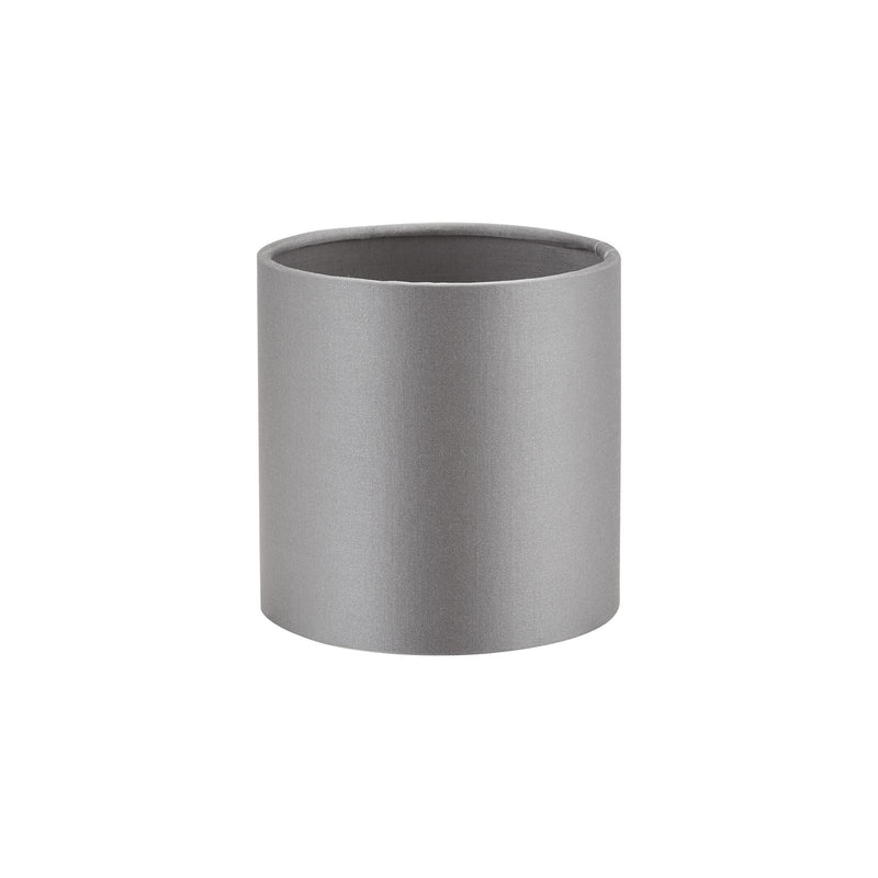 Dar Lighting Lyris Grey Cotton Drum Shade 12cm 12cm • LYR2639