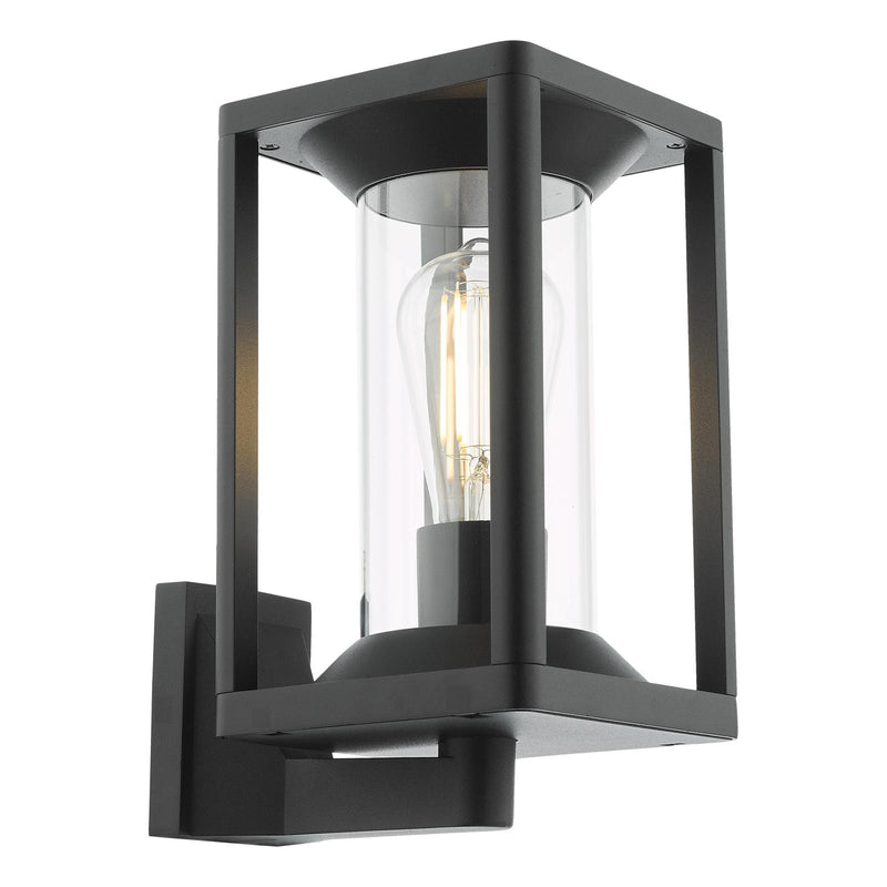 Dar Lighting Mackenzie Outdoor Wall Light Matt Black IP65 • MAC1622