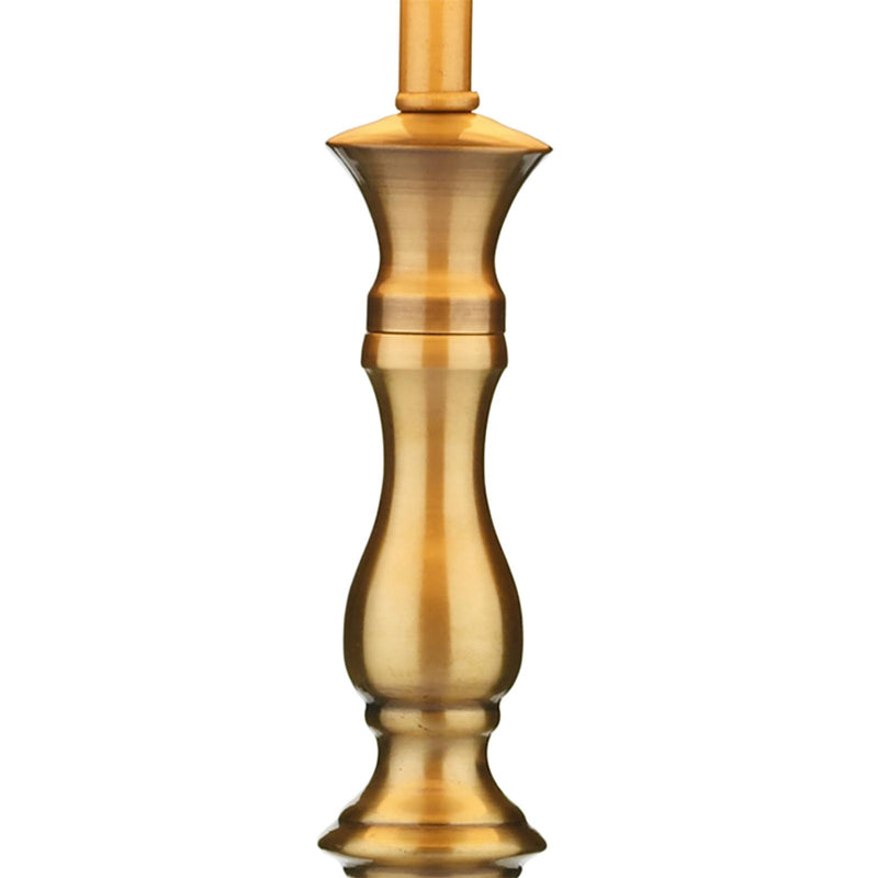Dar Lighting Madrid Table Lamp Antique Brass With Shade • MAD4275