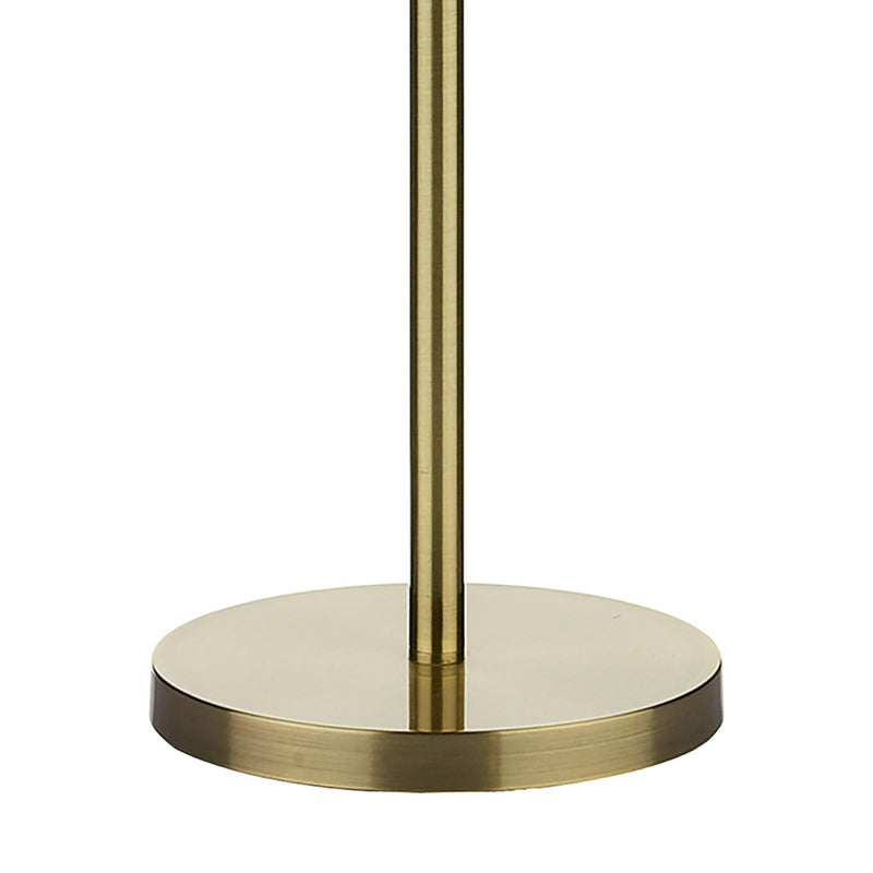 Dar Lighting Madrid Floor Lamp Antique Brass With Shade • MAD4975