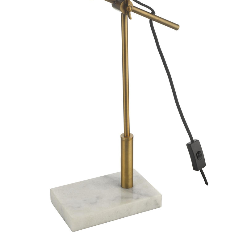 Dar Lighting Mendal Task Lamp Bronze & Marble • MEN4263