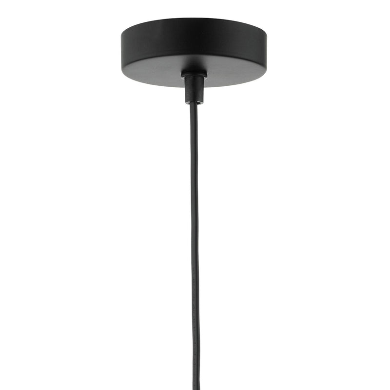 Dar Lighting Midi Cage Pendant Matt Black & Bright Copper • MID0122