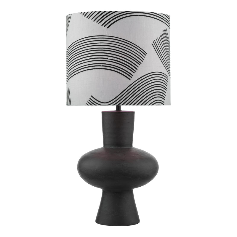Dar Lighting Miho Table Lamp Black/Bronze With Shade • MIH4222