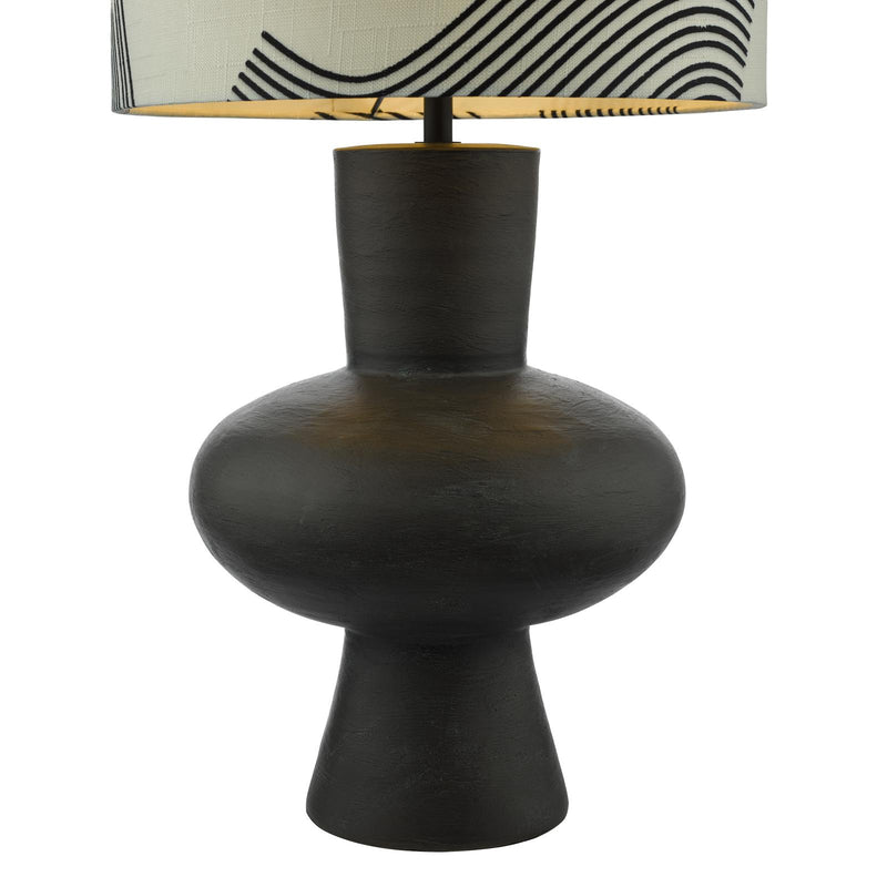 Dar Lighting Miho Table Lamp Black/Bronze With Shade • MIH4222
