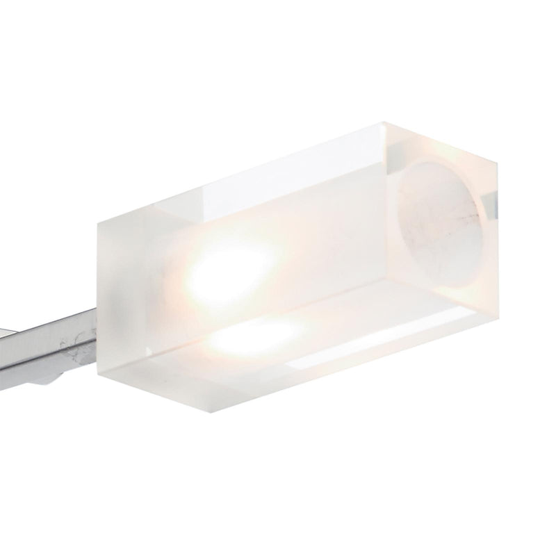 Dar Lighting Morgan 3 Light Semi Flush Satin Chrome • MOR0346
