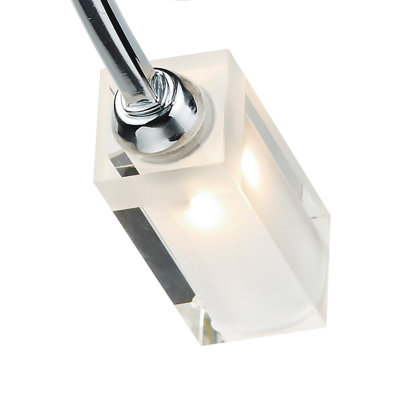 Dar Lighting Morgan 3 Light Semi Flush Polished Chrome • MOR0350