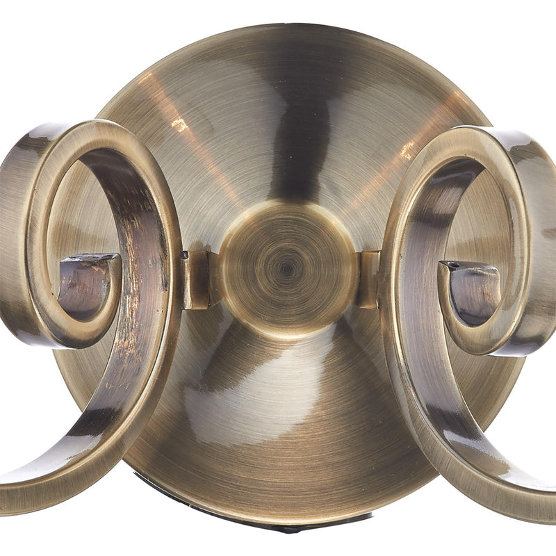 Dar Lighting Murray Double Wall Bracket Antique Brass • MUR0975