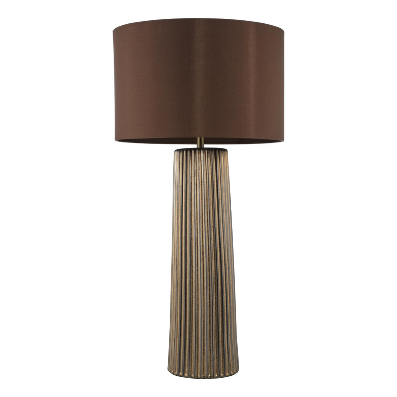 Dar Lighting Myla Ceramic Table Lamp Bronze Base Only • MYL4229