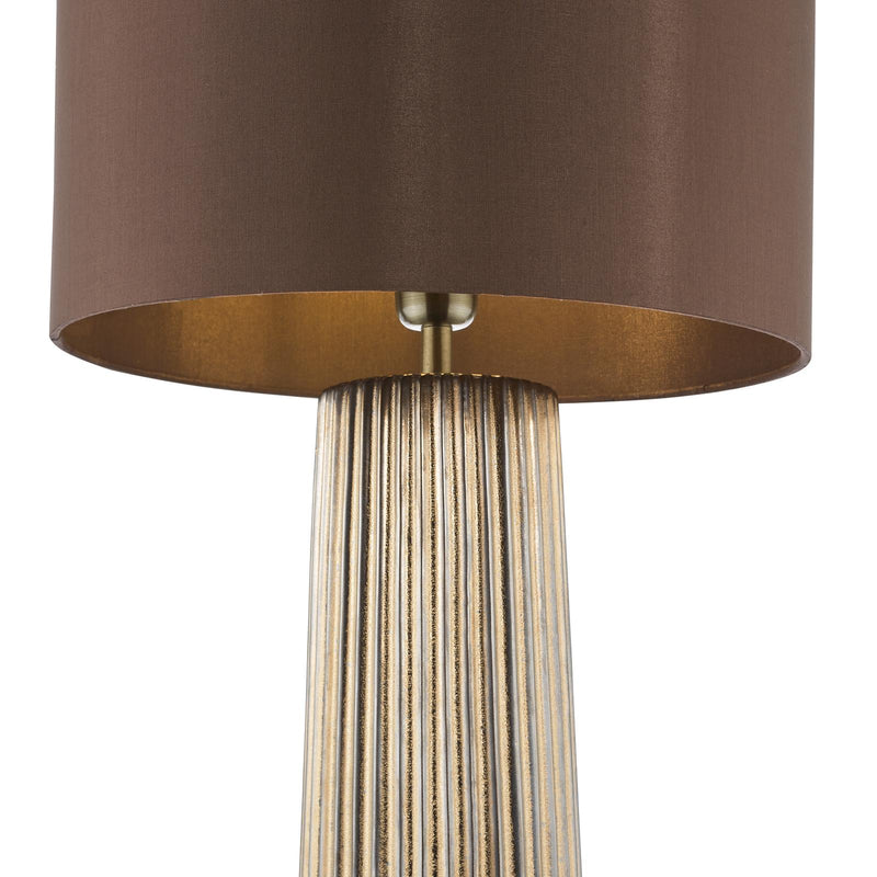 Dar Lighting Myla Ceramic Table Lamp Bronze Base Only • MYL4229