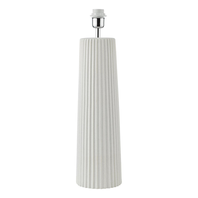 Dar Lighting Myla Ceramic Table Lamp White Base Only • MYL422