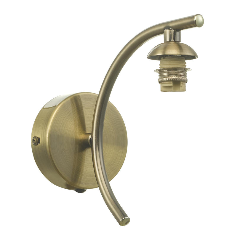 Dar Lighting Nakita Wall Light Antique Brass Bracket Only • NAK0775-F