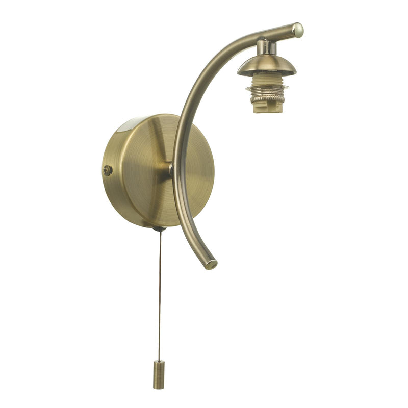 Dar Lighting Nakita Wall Light Antique Brass Bracket Only • NAK0775-F