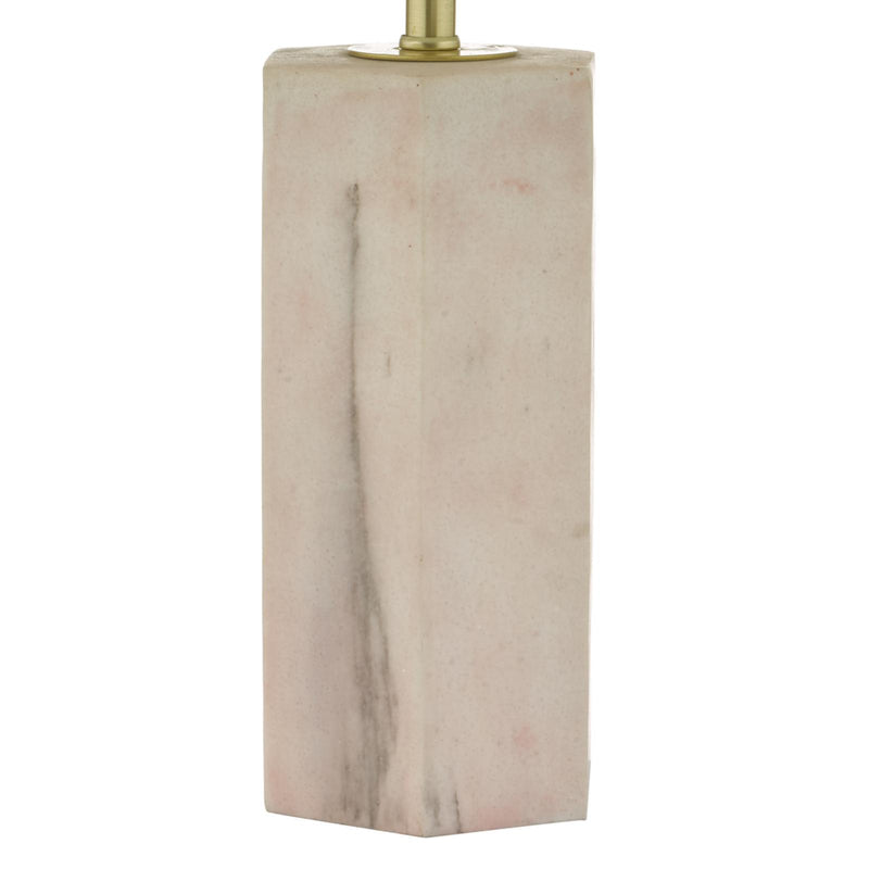 Dar Lighting Nalani Table Lamp Pink Marble Effect With Shade • NAL4203