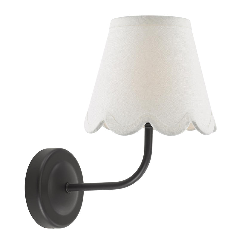 Dar Lighting Navarro Rechargeable Wall Light Matt Black Bracket Only LED • NAV0722