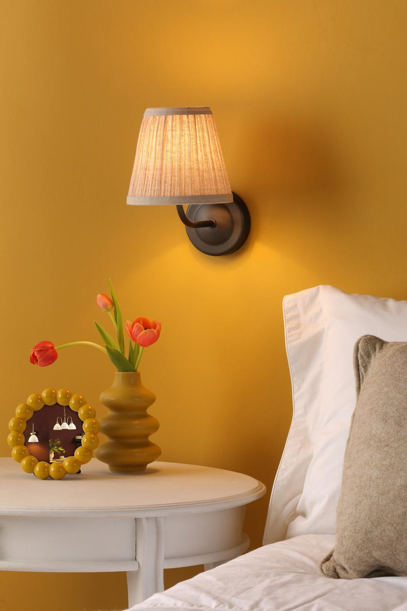 Dar Lighting Navarro Rechargeable Wall Light Matt Black Bracket Only LED • NAV0722