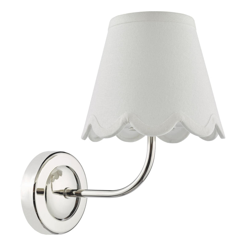 Dar Lighting Navarro Rechargeable Wall Light Polished Nickel Bracket Only LED • NAV0738