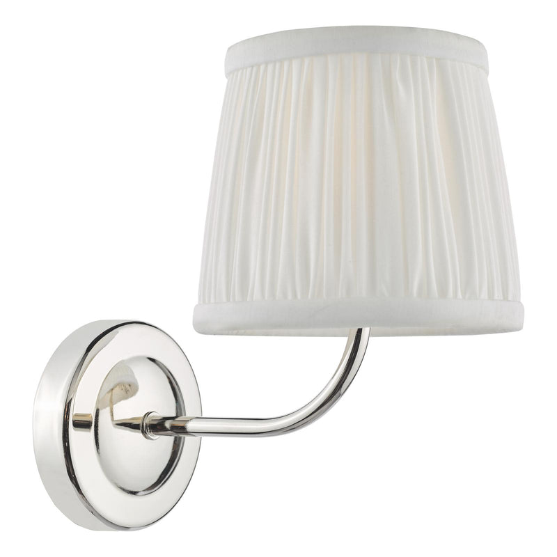 Dar Lighting Navarro Rechargeable Wall Light Polished Nickel Bracket Only LED • NAV0738