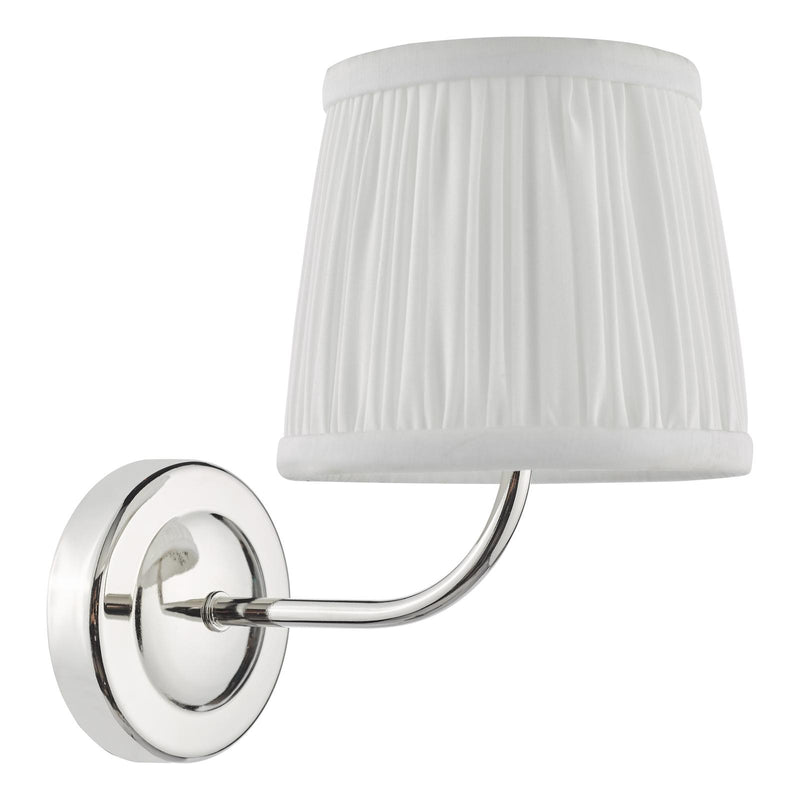 Dar Lighting Navarro Rechargeable Wall Light Polished Nickel Bracket Only LED • NAV0738