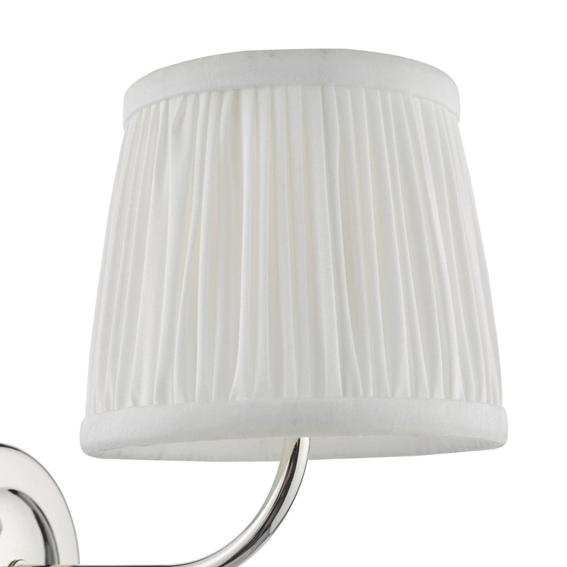 Dar Lighting Navarro Rechargeable Wall Light Polished Nickel Bracket Only LED • NAV0738