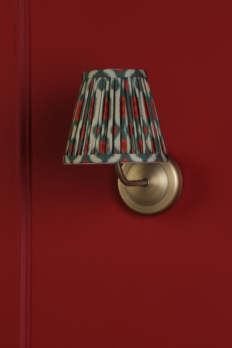 Dar Lighting Navarro Rechargeable Wall Light Matt Antique Brass With Shade LED • NAV0775-IKA2625