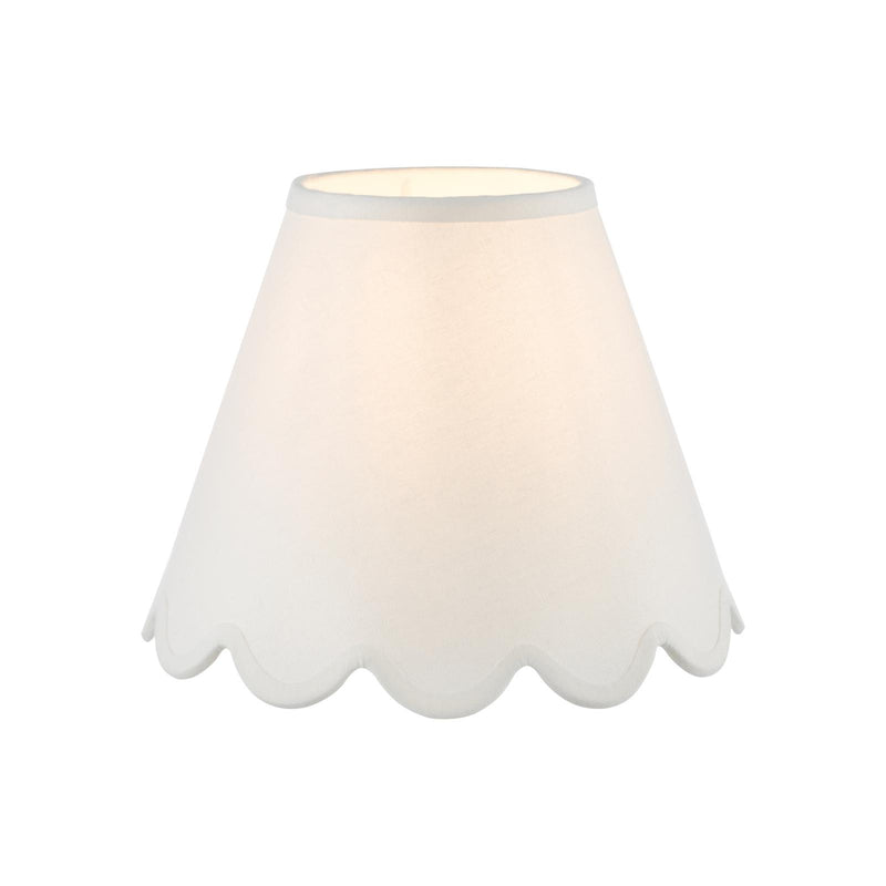 Dar Lighting Nerita Ivory Linen Empire Shade 25cm 25cm • NER102