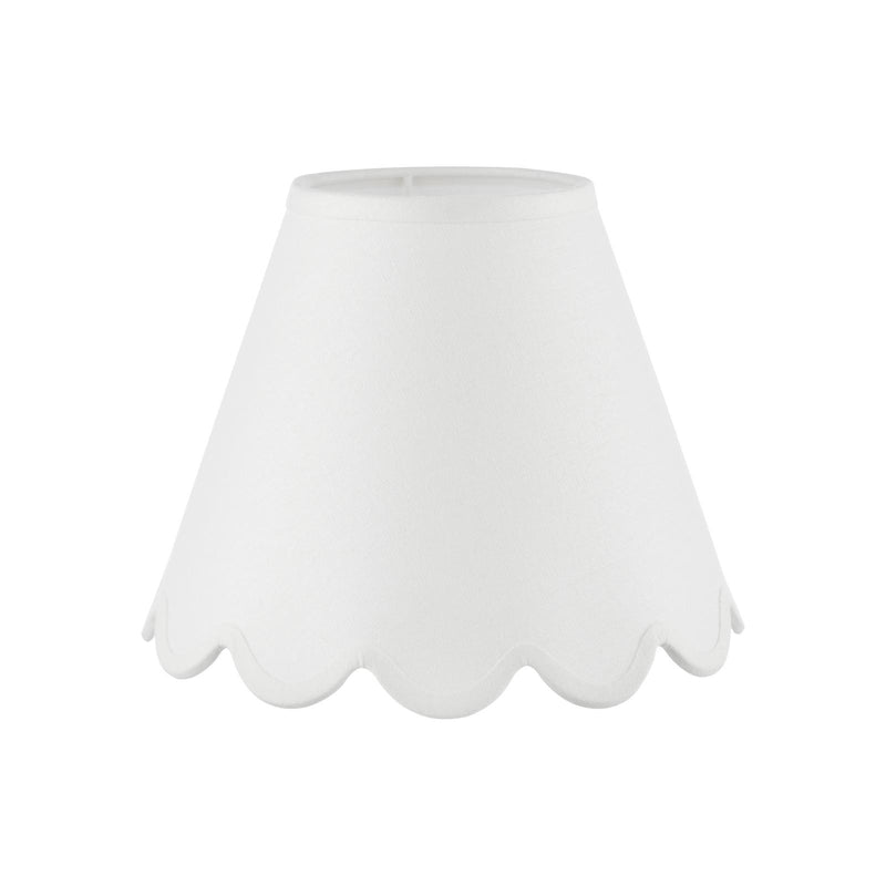 Dar Lighting Nerita Ivory Linen Empire Shade 25cm 25cm • NER102