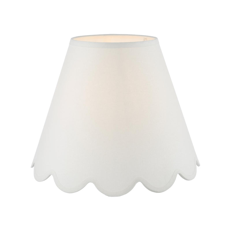 Dar Lighting Nerita Ivory Linen Empire Shade 30cm 30cm • NER122