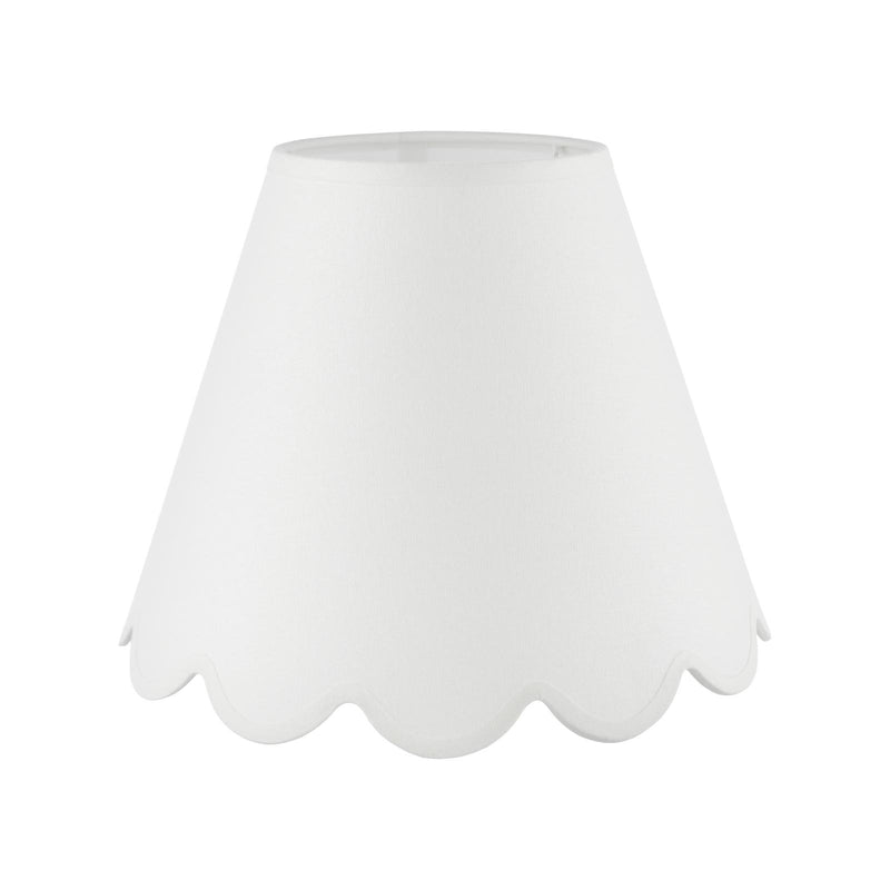 Dar Lighting Nerita Ivory Linen Empire Shade 30cm 30cm • NER122
