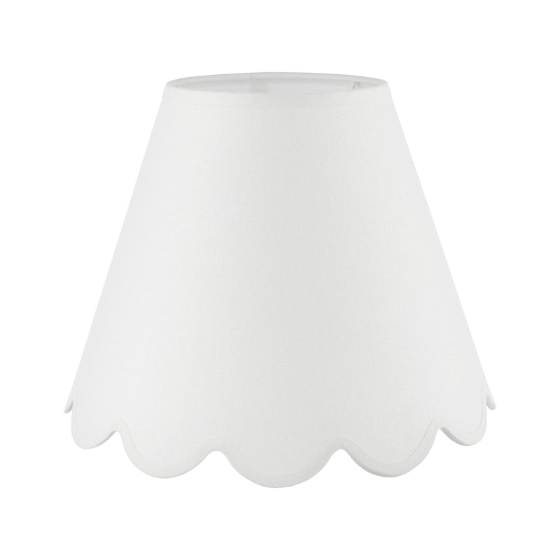 Dar Lighting Nerita Ivory Linen Empire Shade 35cm 35cm • NER142