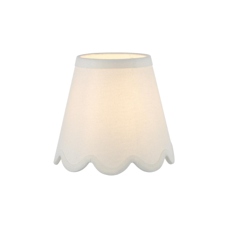 Dar Lighting Nerita Ivory Linen Empire Shade 15cm 15cm • NER262