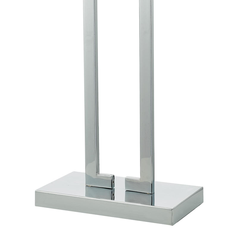 Dar Lighting Nile Table Lamp Polished Chrome With Shade • NIL4250