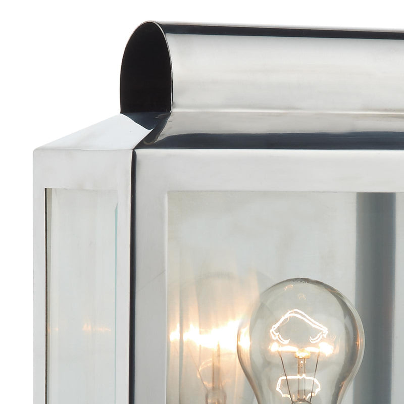 Dar Lighting Notary Outdoor Wall Light Stainless Steel IP44 • NOT2144