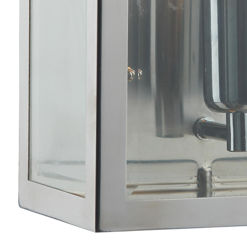Dar Lighting Notary Outdoor Wall Light Stainless Steel IP44 • NOT2144