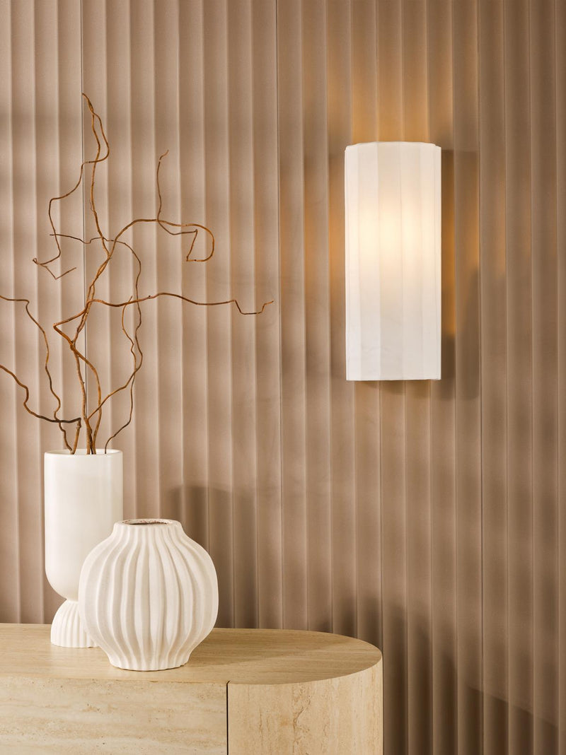 Dar Lighting Noura Wall Light Ivory • NOU0763