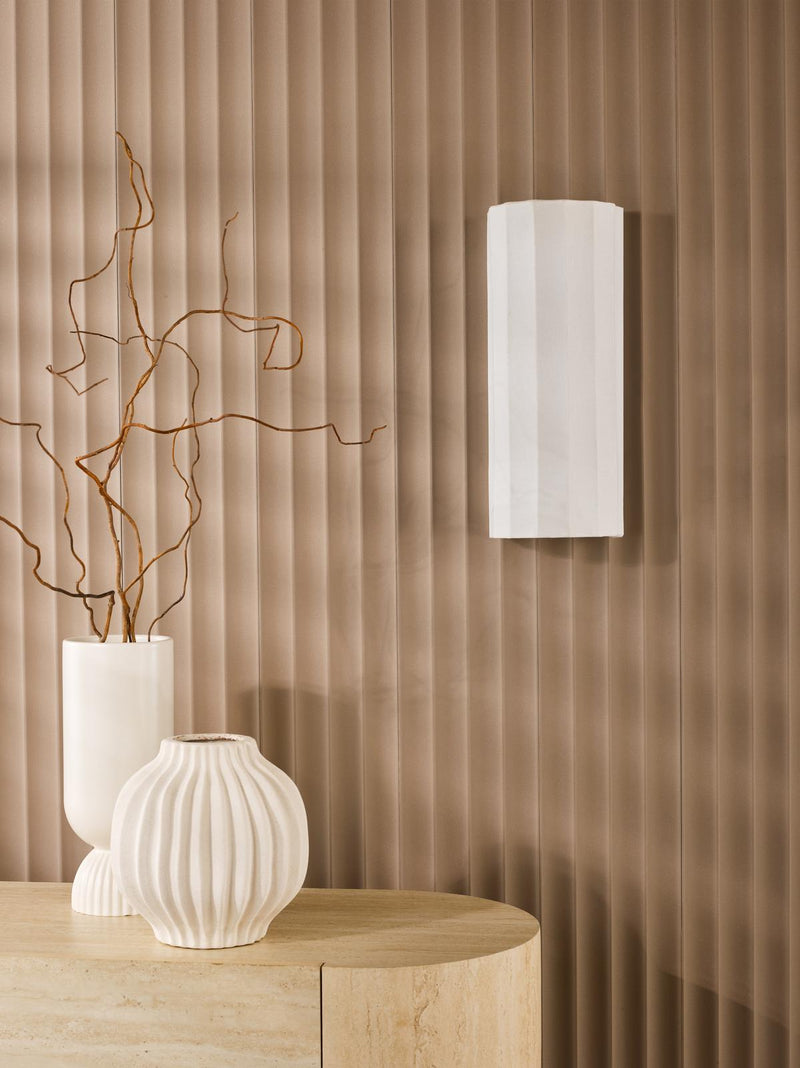 Dar Lighting Noura Wall Light Ivory • NOU0763