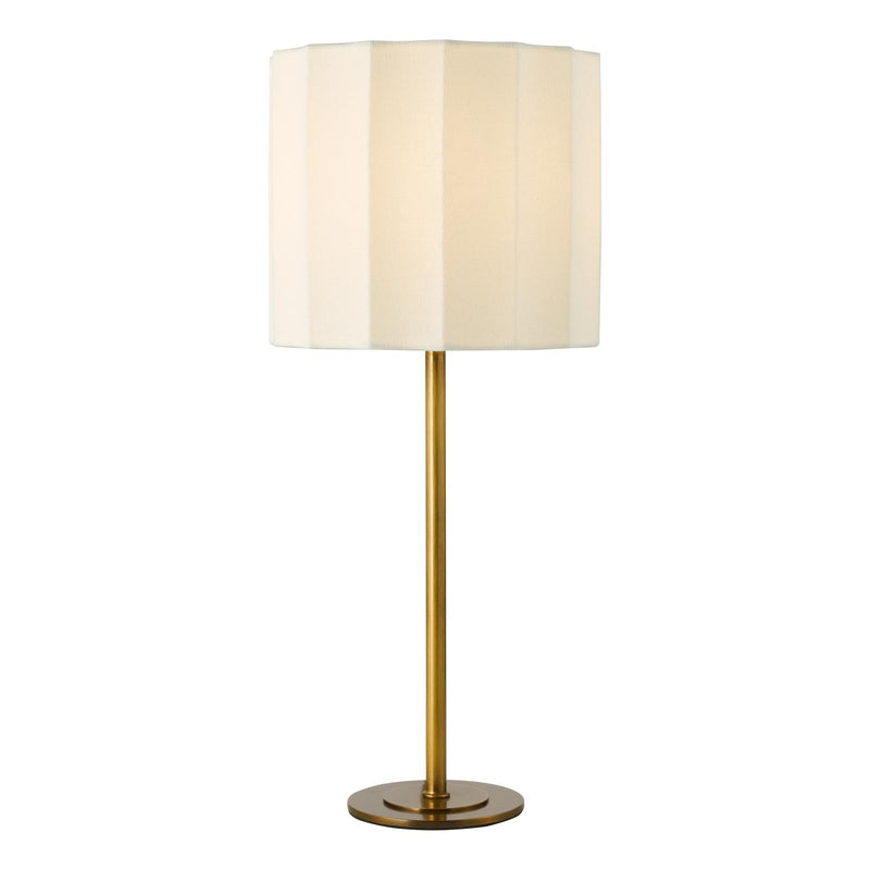 Dar Lighting Noura Table Lamp Antique Bronze and Ivory With Shade • NOU4263