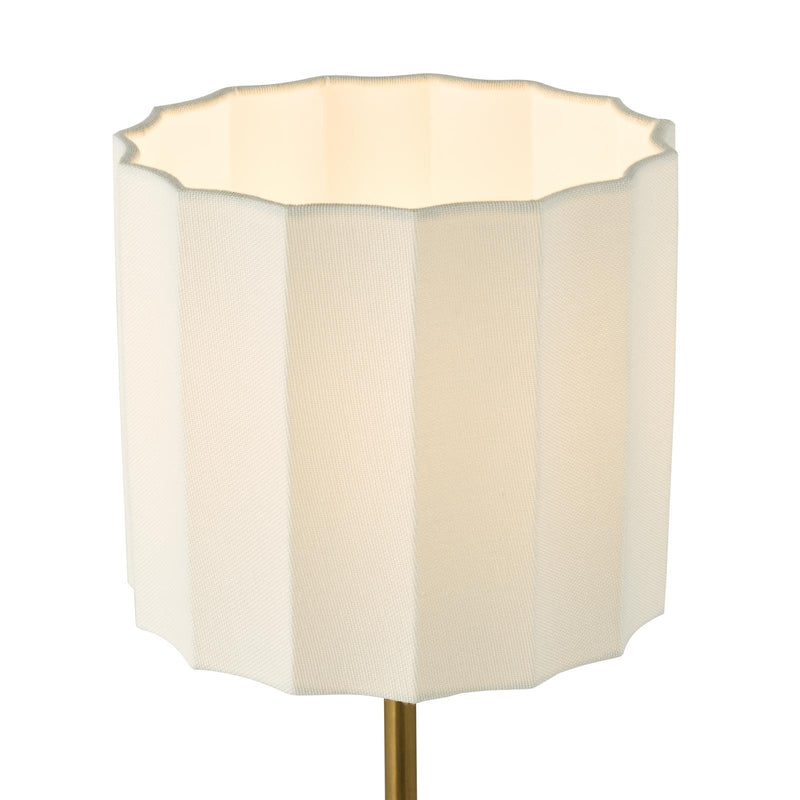 Dar Lighting Noura Table Lamp Antique Bronze and Ivory With Shade • NOU4263