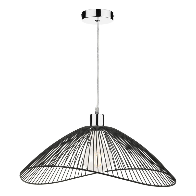 Dar Lighting Onza Wire Easy Fit Pendant Shades Black (Twin Pack) • ONZ1722