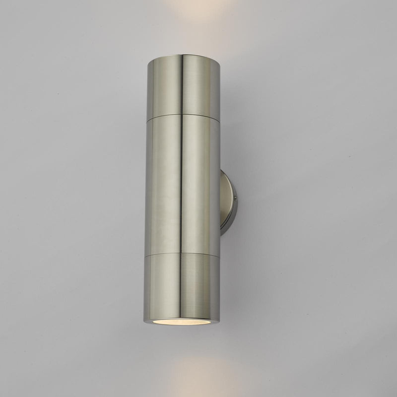 Dar Lighting Ortega Outdoor 2 Light Wall Light Aluminium IP65 • ORT3268