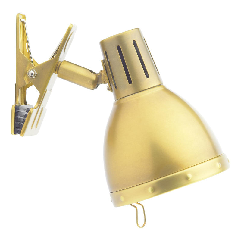 Dar Lighting Osaka Clip On Spotlight Brushed Brass • OSA4175