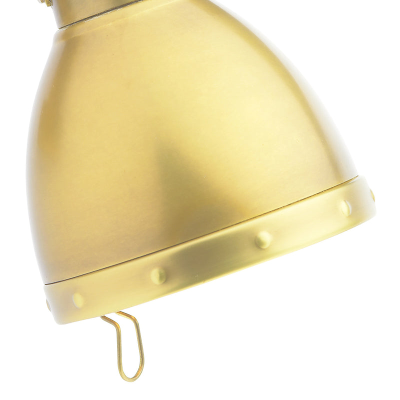 Dar Lighting Osaka Clip On Spotlight Brushed Brass • OSA4175