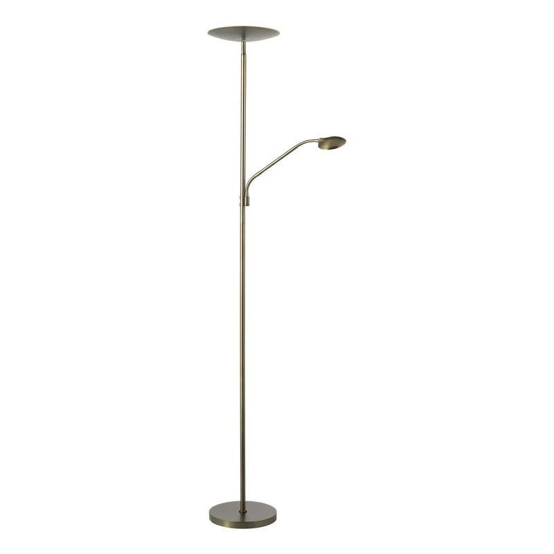 Dar Lighting Osbert Mother & Child Floor Lamp Satin Bronze LED • OSB4963