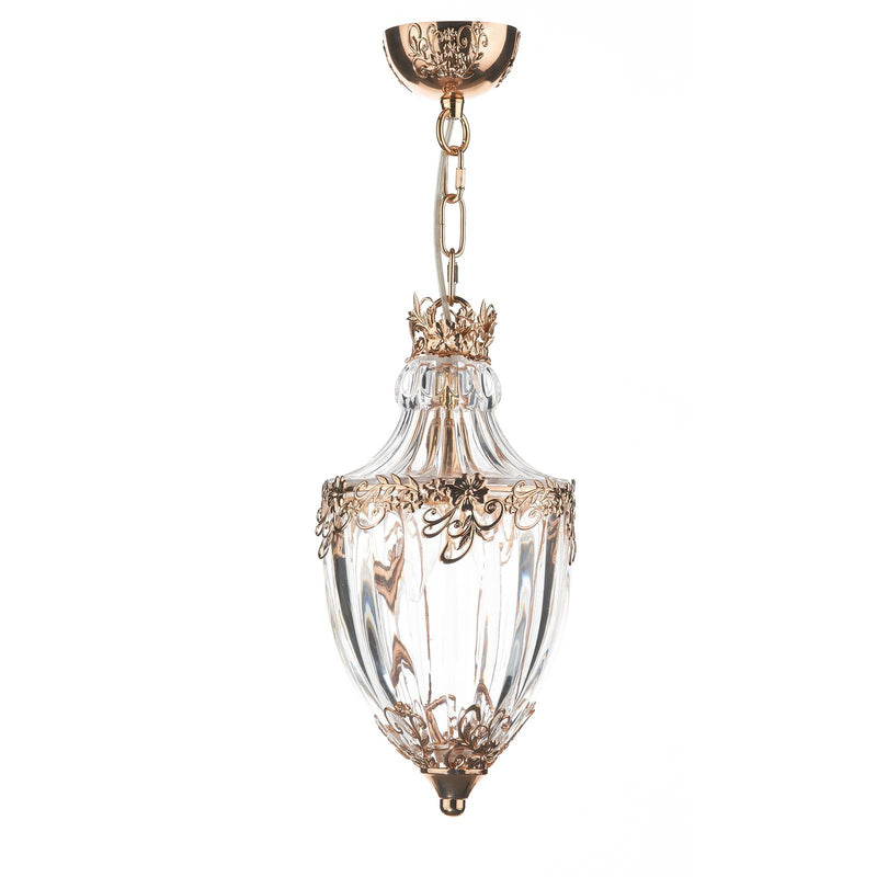 Dar Lighting Ottoman 1 Light Pendant French Gold • OTT0135