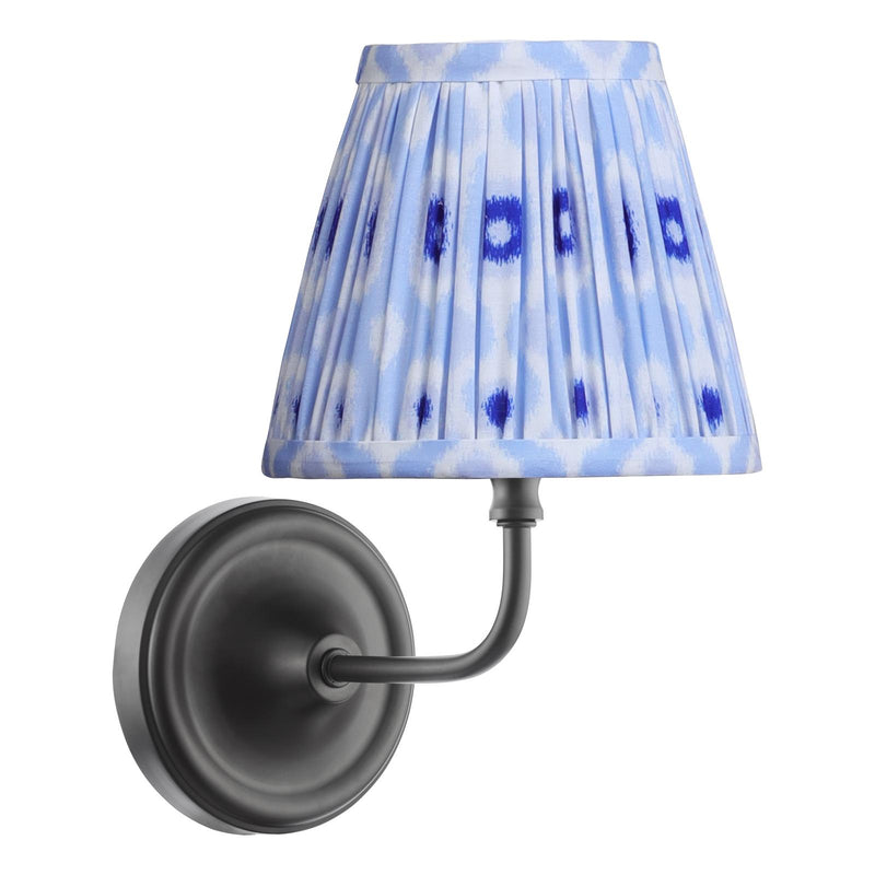 Dar Lighting Padme Wall Light Matt Black With Shade • PAD0722-IKA2623