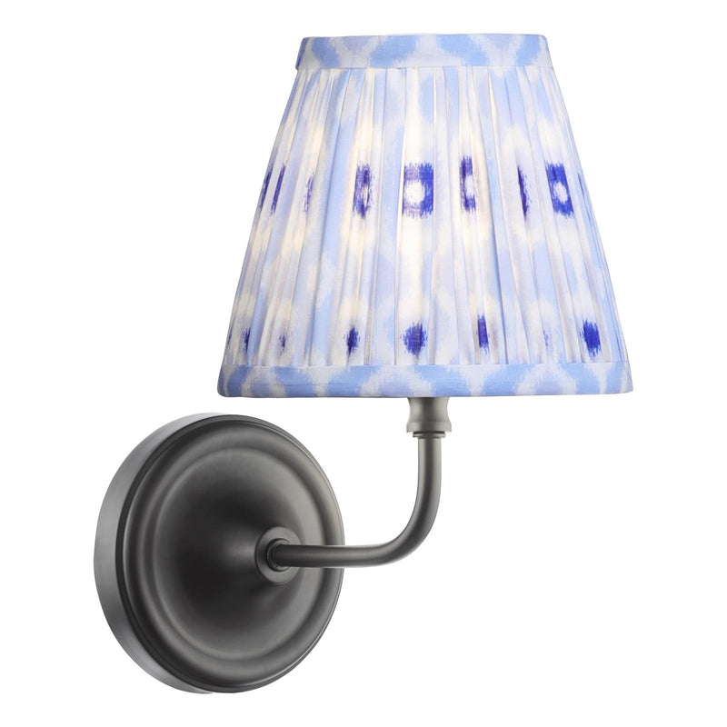 Dar Lighting Padme Wall Light Matt Black With Shade • PAD0722-IKA2623