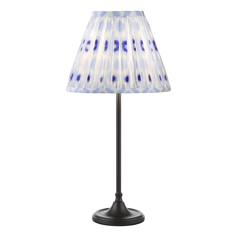 Dar Lighting Padme Table Lamp Matt Black With Shade • PAD4222-IKA1023