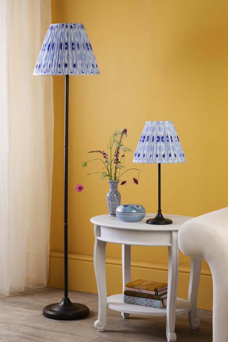 Dar Lighting Padme Table Lamp Matt Black With Shade • PAD4222-IKA1023